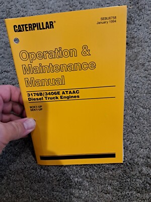 Caterpillar Operation Maintenance Manual 3176B/3406E ATAAC Diesel Truck Engines