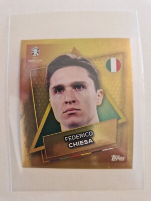 EURO 2024 GOLD -Topps Sticker -ITA SP Federico Chiesa -Star Player