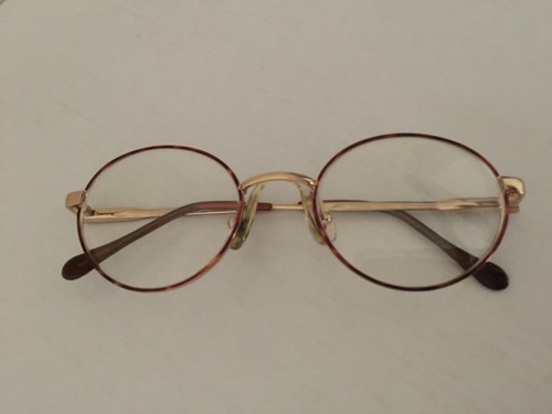 Sferoflex Eyeglass Italy Youth 227 round red brown metal frame Gepamber 48[ ]19 