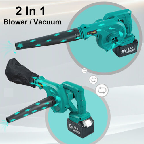 For Makita DUB182Z 18V Cordless Leaf Blower Vacuum Tool w/6.0Ah Battery+Charger - Picture 30 of 49