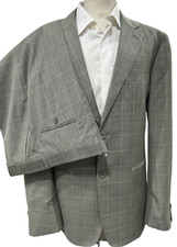 ABITO UOMO PRINCIPE DI GALLES GRIGIO FRESCO LANA 150 S  46 48 50 52 54 56 58 60