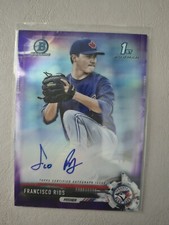 Francisco Rios 2017 Bowman Chrome Purple Refractor Auto /250 Blue Jays CPA-FR
