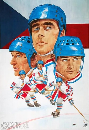 (6) Canada Cup 1976 Hockey Original 20x30 Poster Set Canada, USSR, USA + Sealed - Picture 5 of 7
