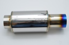 1320 Performance 304 Stainless Steel Burn Tip Muffler N1 Hi-power 4 In 4 Out 1320 Performance 304 Stainless Steel Burn Tip Muffler N1 Hi-power 4 In 4 Out