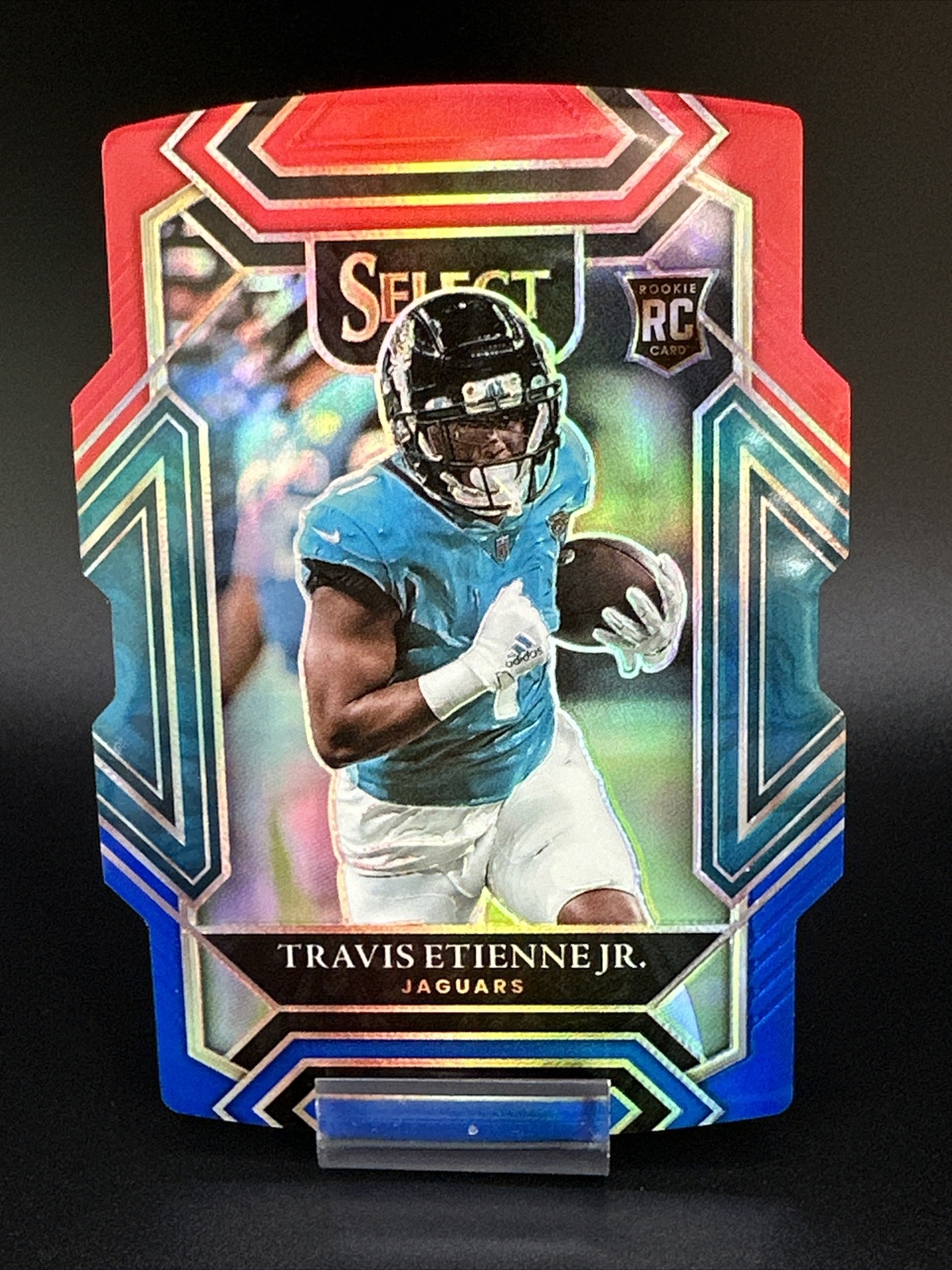 2021 Select Travis Etienne Jr. #254 Club Level Red Blue Die-Cut Rookie Jags RC