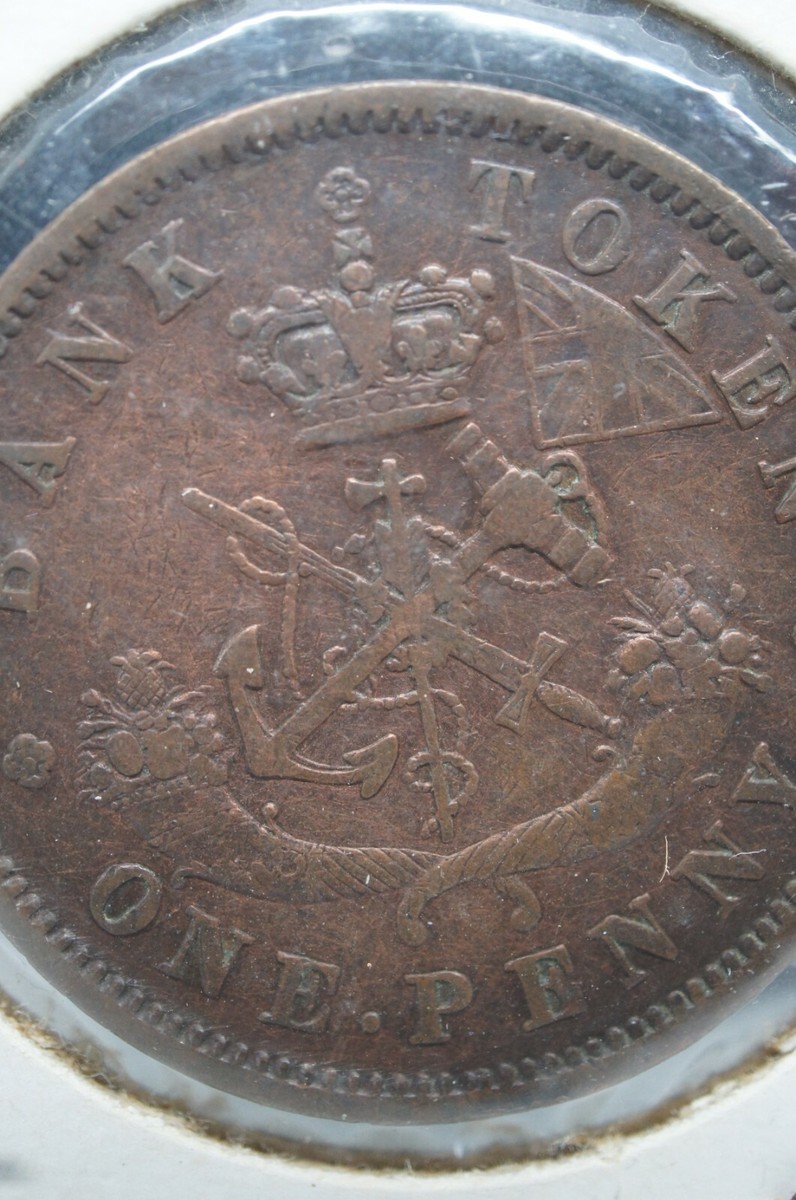 1854年アッパー・カナダ植民地 1ペニー銅貨 1854年アッパー・カナダ植民地 1ペニー銅貨 1854年アッパー
