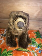 Toys R Us Fao Schwarz Realistic Grizzly Bear 15  Plush Stuffed Animal Toy Brown