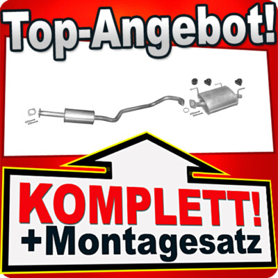 Auspuff für NISSAN ALMERA II 1.5 1.8 Schrägheck EURO4 2000-2006 Auspuffanlage