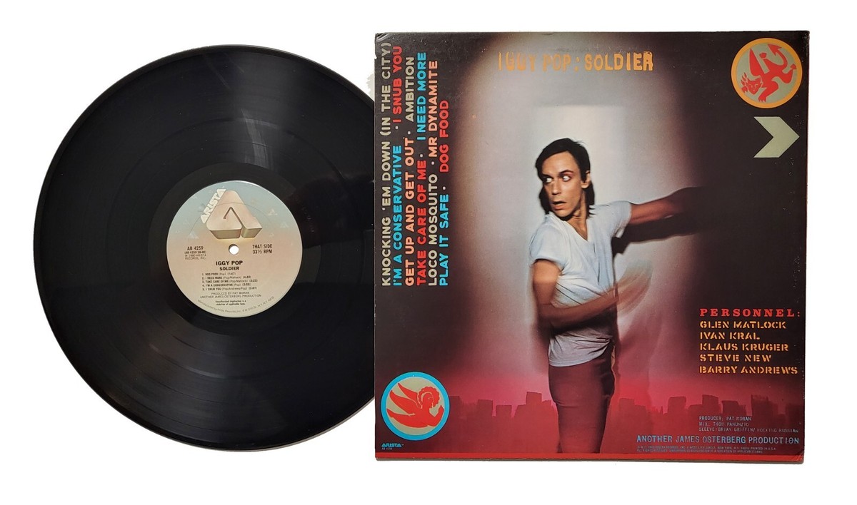 Iggy Pop Soldier 1980 US 1st PRESS LP Vinyl Arista AB 4259