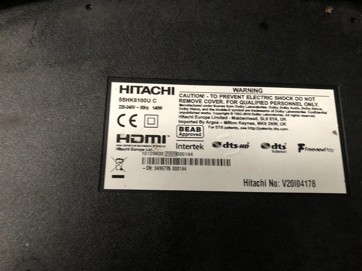 Hitachi 55 inch tv on sale stand