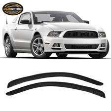 Fits 10-14 Ford Mustang Coupe Window Visors Rain Sun Guard Vent 2 Pieces Set