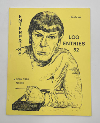 Star Trek TOS ''Enterprise Log Entries'' #52 Gen Fanzine US Reprint   1982