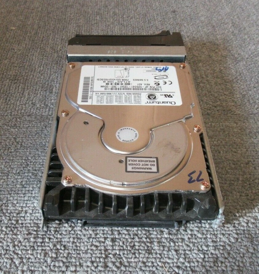 Dell Quantum KW73J461 2G341 Atlas 10K III 73GB 10K U160 SCSI 8MB 3.5" HDD - Image 4 of 4
