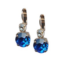 Mariana Earrings Precious Capri Blue  Clear Austrian Crystals My Treasures C...
