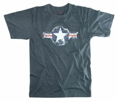 T-Shirt Vintage Kokarde Du Corps Aérien Des USA - Pilotes De L'Armée De L'Air #2 - Photo 1/3