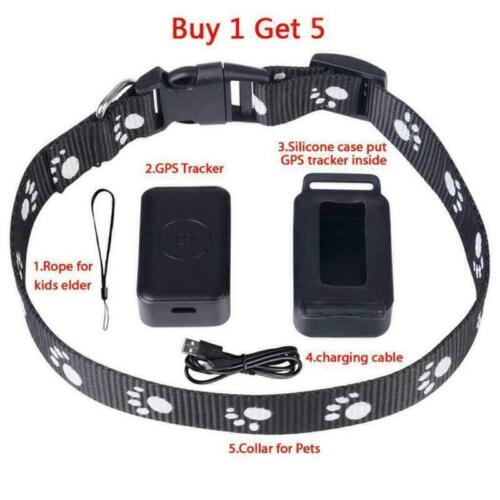 Mini GPS Rastreador de Mascotas Tiempo Real Gato Perros Buscador con Collar P03 - Imagen 8 de 8