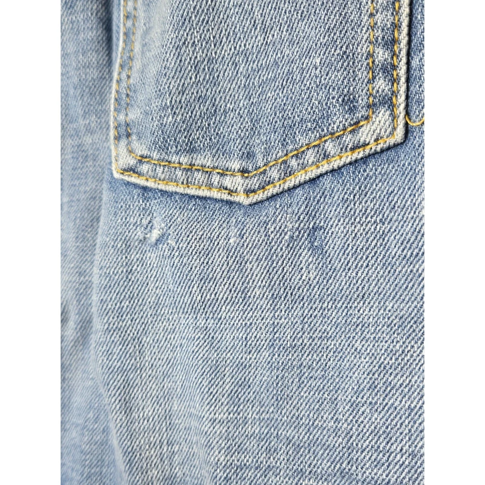 Y2k 2006 Old Navy Girls Patchwork Denim Blue Jean Skirt Size 12 2000s Patch - Image 3 of 4