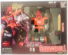 Unique Toys UT-03 War Lord Savagebull NEW 2013 3rd Party Transformer Savage Bull