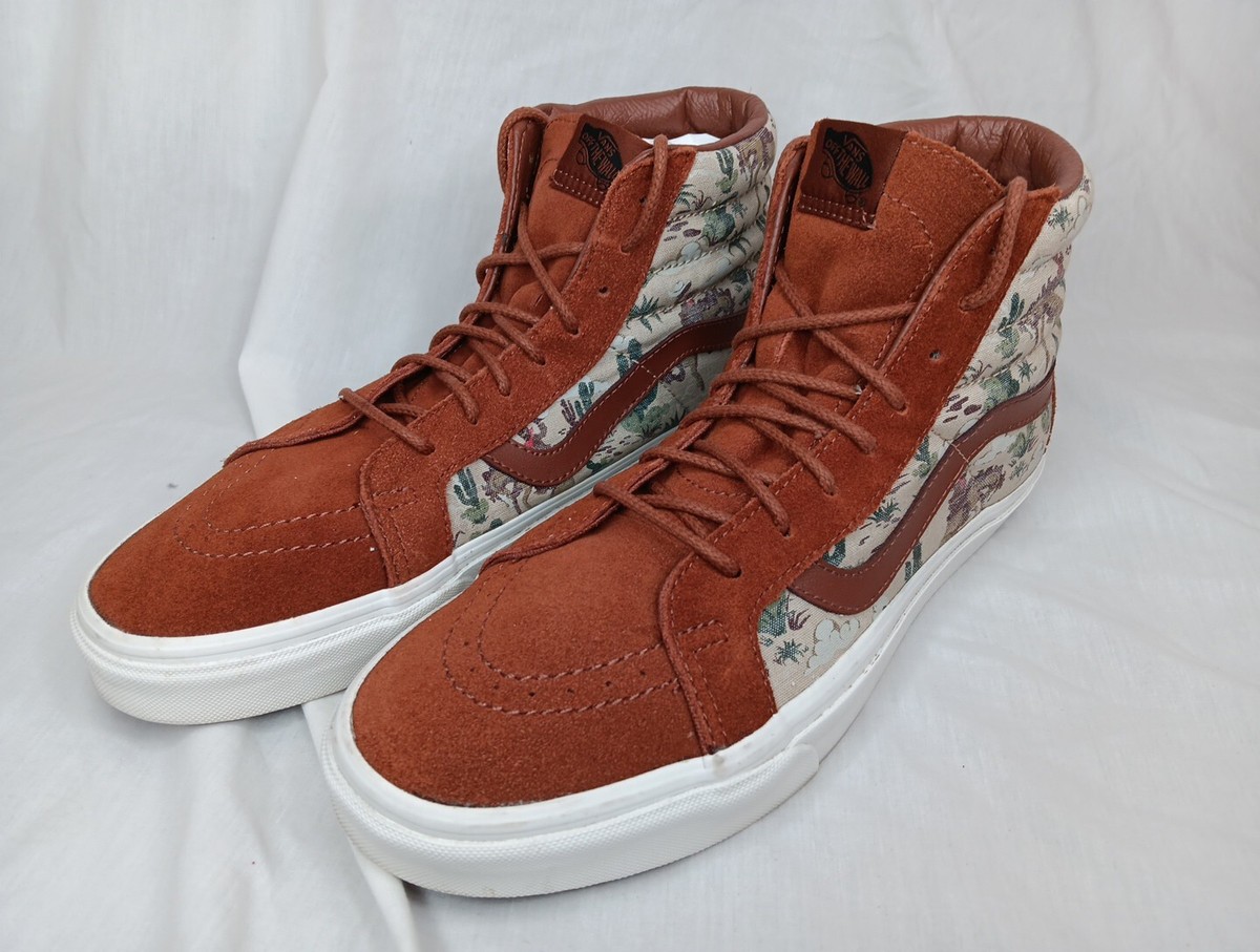 VANS Sk8-Hi Reissue Desert Cowboy Sneaker Men 12 Colts Cacti Brown