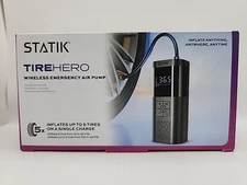 NEW Statik TIRE HERO Wireless Portable Emergency Air Pump Inflator 