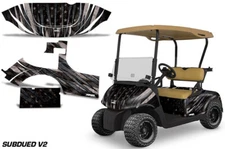Golf Cart Graphics Kit Decal Sticker For E-Z-Go RXV 2008-2015 Subdued Flag V2