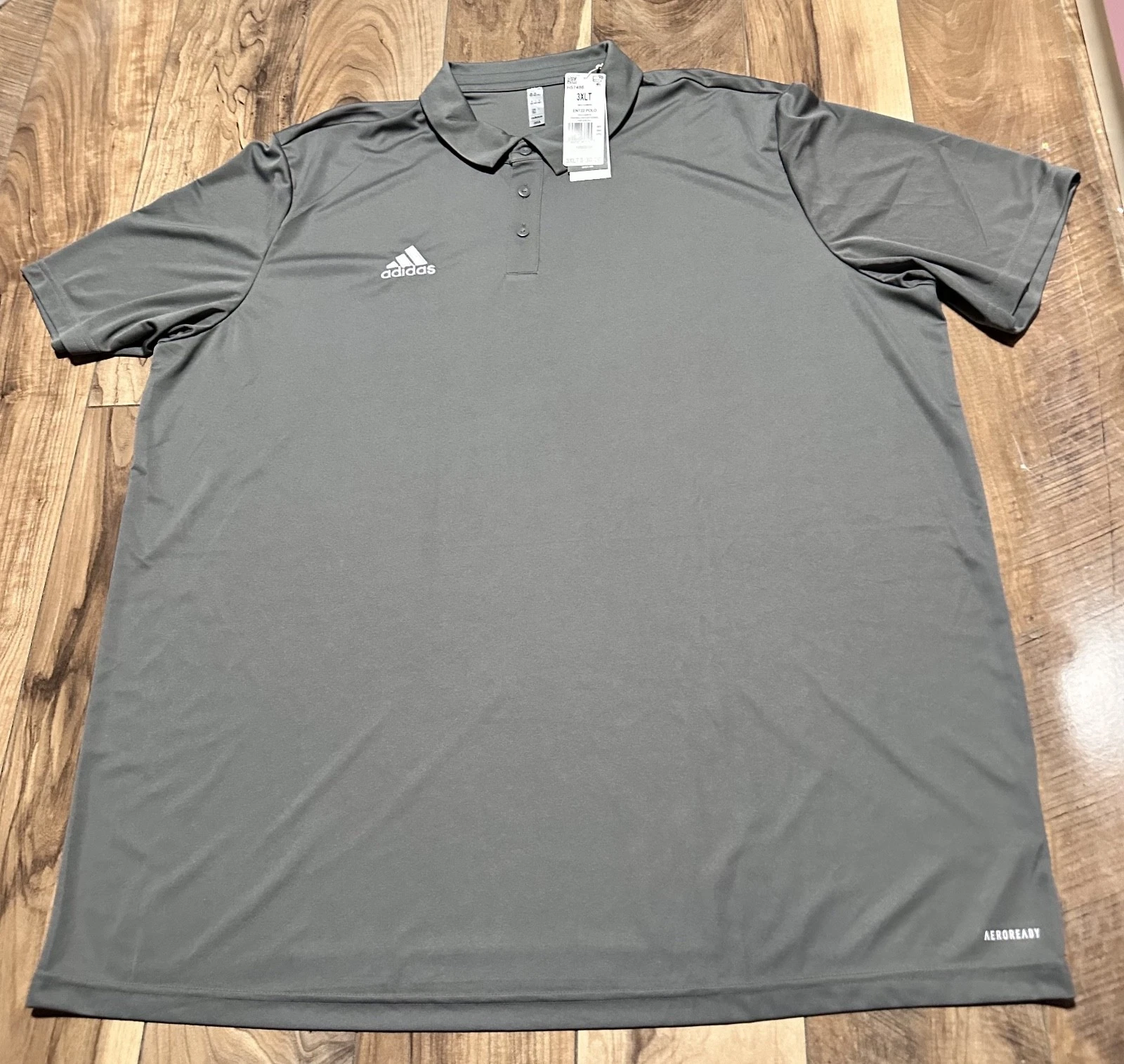 Adidas Men’s Big & Tall AEROREADY Golf Polo Shirt NWT Black Red Grey Performance