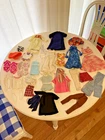 Vintage 1960's 70's Era Barbie Clothing Lot Dresses Skirts Pants Bathing Suits