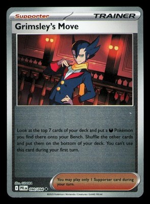 Grimsley's Move Reverse Holofoil Uncommon ME02: Phantasmal Flames 090/094 NM