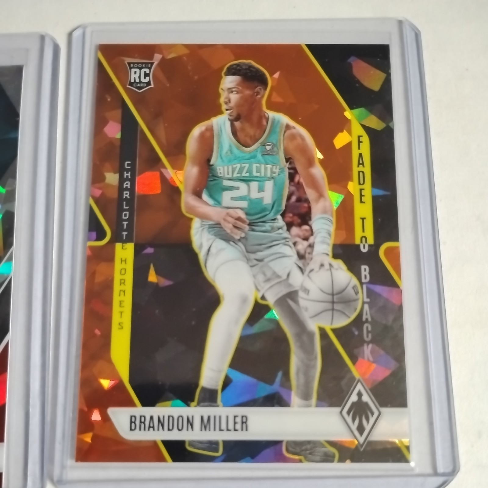 Brandon Miller 2023-24 Phoenix ORANGE ICE /249 Fade to Black Rookie RC