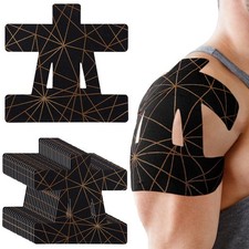 20 Pcs Kinesiology Athletic Tape Pre-Cut Tape for Shoulder Pain Relief Support