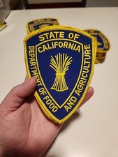 New California Department of Food and Agriculture CA State Patch D3. 4"&times;5"