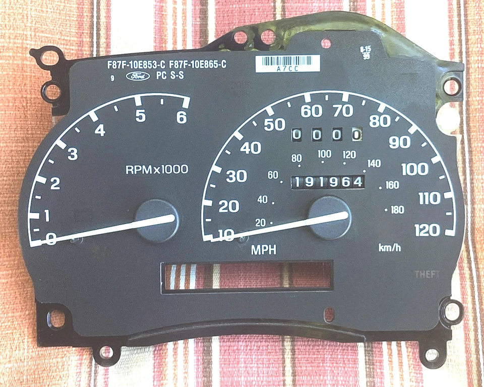 Medidores de velocímetro y velocímetro Ford Explorer Ranger Mercury Mountaineer 98-01 Foto 3 de 4