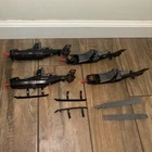 Lot Of 4 1983 Vintage GI Joe ARAH Black Cobra Fang Helicopter For Repair