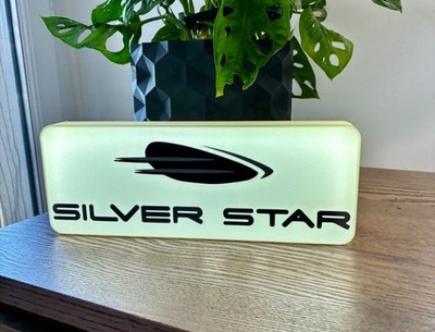 Silver Star Leuchtlogo - Leuchtdeko Schild Attraktion Europa-Park - LED