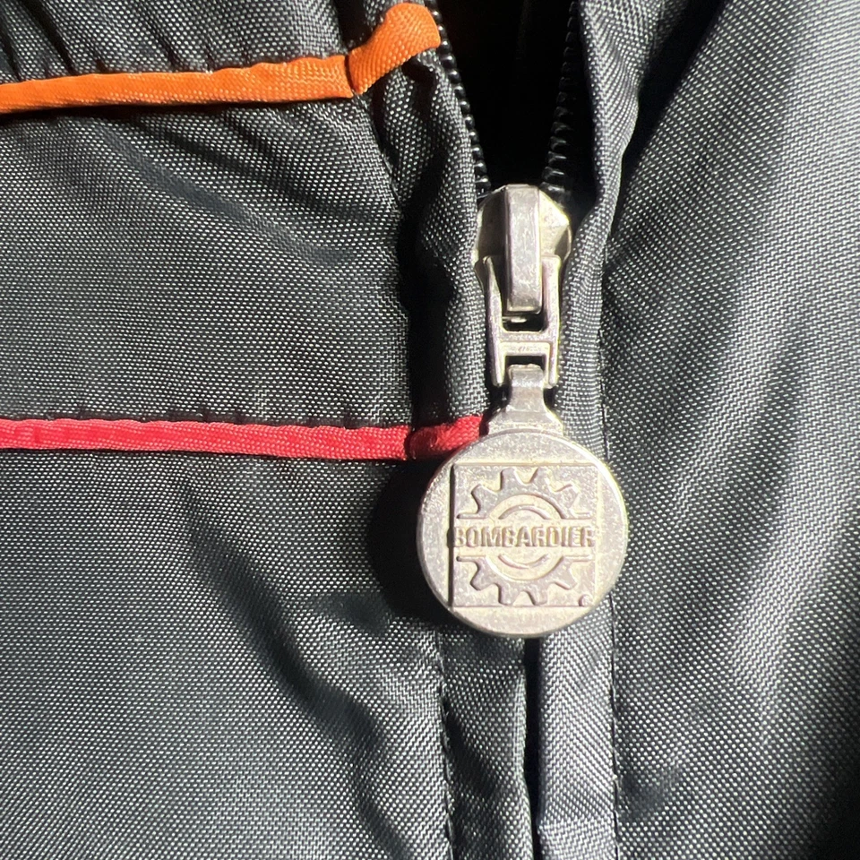 Traje de moto de nieve Bombardier Ski-Doo vintage de los años 80 para hombre mediano negro Foto 4 de 4