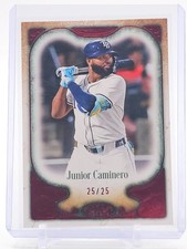 JUNIOR CAMINERO 2026 TOPPS TIER ONE BASEBALL RED 25/25 #55 RAYS Q7217-5