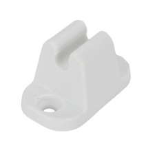 White Plastic Door Catch Holder For Caravans And Motorhomes Secure Locking