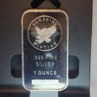 1 oz Silver .999 Sunshine Mint Fine Silver Bar, bullion