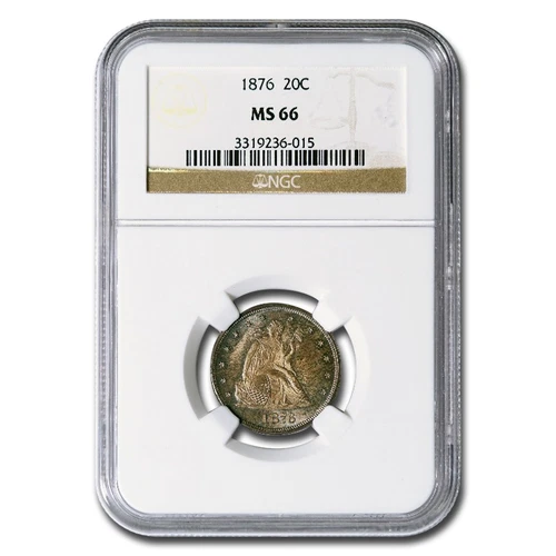 1876 Twenty Cent Piece MS-66 NGC