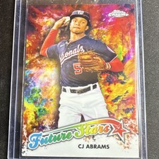 Topps 2023 Chrome Future Stars CJ Abrams FS-8 Washington Nationals Baseball