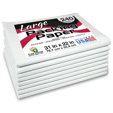 Tree House Pad & Paper | 31” x 22” Packing Paper Sheets | 240 Sheets of