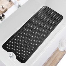ZHICHENG Bath Tub and Shower Mats Non-Slip 39 X 16 Inch Extra Long Bath Mat M...