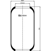 Febi Bilstein 20644 Federbalg Luftfederung FüR Volvo Mercedes Benz Setra DAF OH