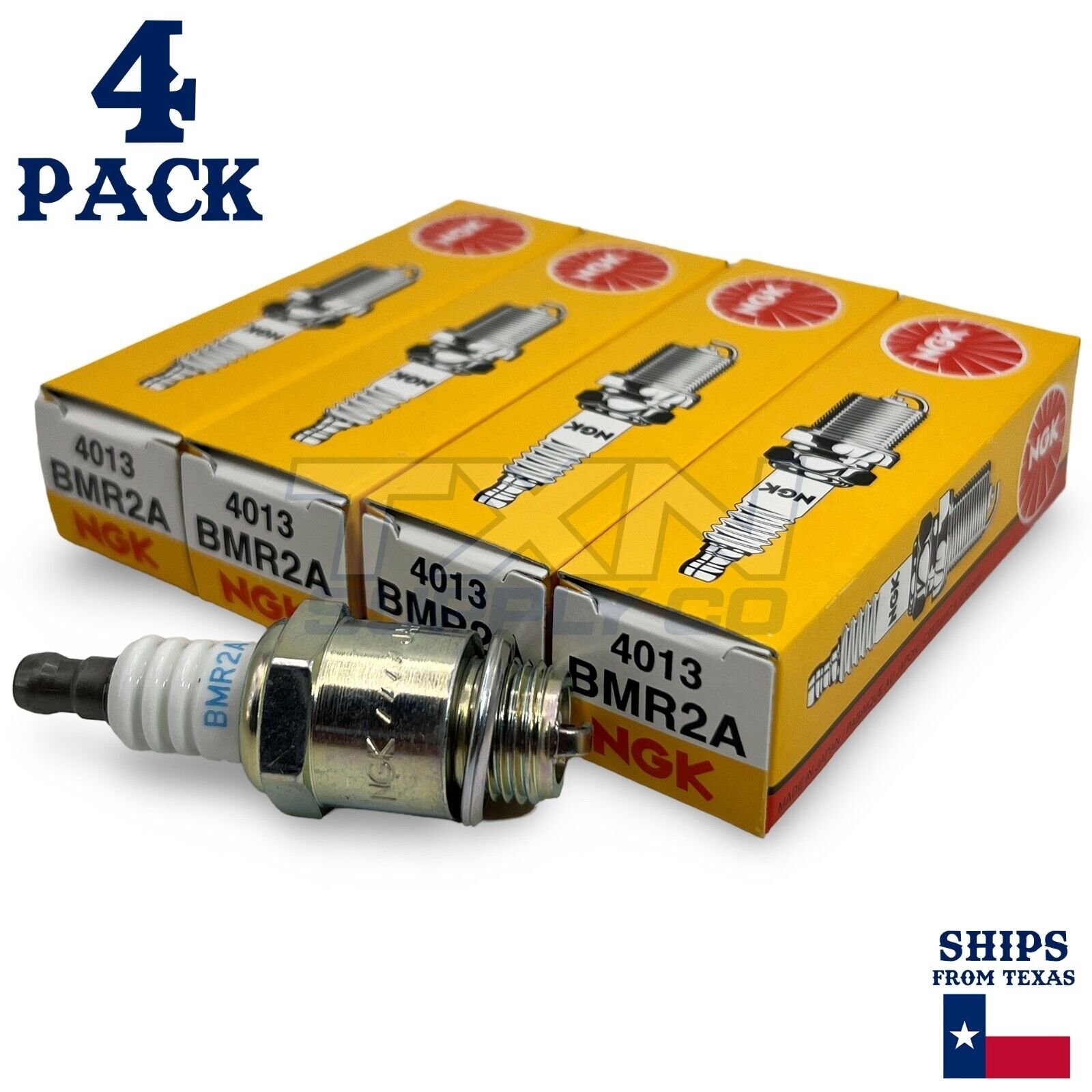 NGK 4013 Spark Plug BMR2A - 4 Pack