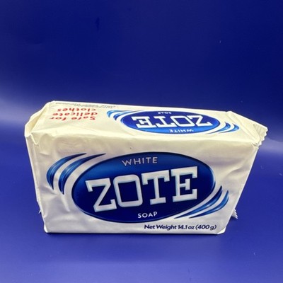Zote White Laundry Soap Bar 14.1 oz (400 g) Laundry Detergent for Fabric