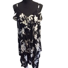 Plus size 18 Inc International Floral Ruffles Flowing Romantic Strap Dress