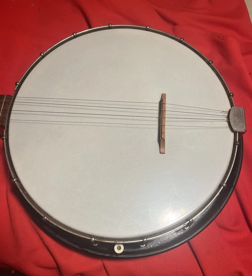 Vintage 1960's Silvertone 5-String Closed Back Banjo / with soft case - Image 2 of 4