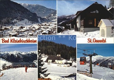 St Oswald Kaernten winter sports field Alpine panorama mountain railway