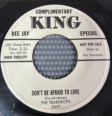 Teardrops   Don't Be Afraid To Love / After School 7'' PROMO 45 VG