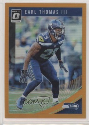 2018 Donruss Optic Orange Prizm 162/199 Earl Thomas III #91 8k4